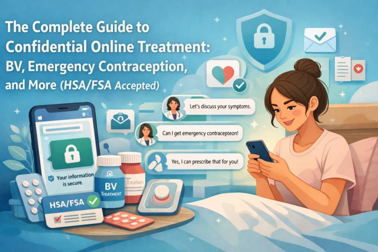 The Complete Guide to Confidential Online Treatment: BV, Emergency Contraception, and More (HSA/FSA Accepted)