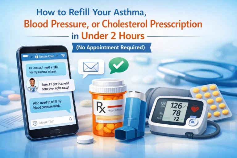 How to Refill Your Asthma, Blood Pressure, or Cholesterol Prescription in Under 2 Hours (No Appointment Required)