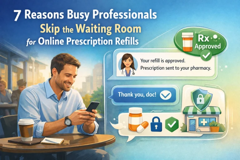 7 Reasons Busy Professionals Skip the Waiting Room for Online Prescription Refills