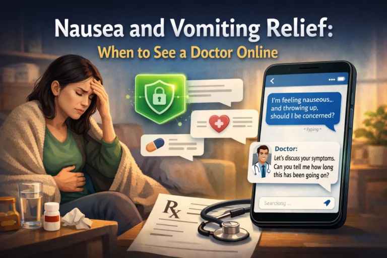 Nausea and Vomiting Relief: When to See a Doctor Online