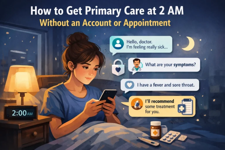 How to Get Primary Care at 2 AM Without an Account or Appointment