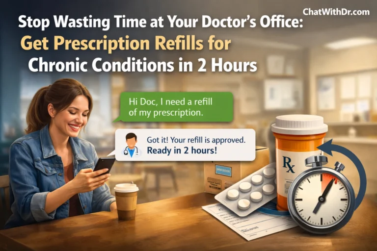 Stop Wasting Time at Your Doctor’s Office: Get Prescription Refills for Chronic Conditions in 2 Hours