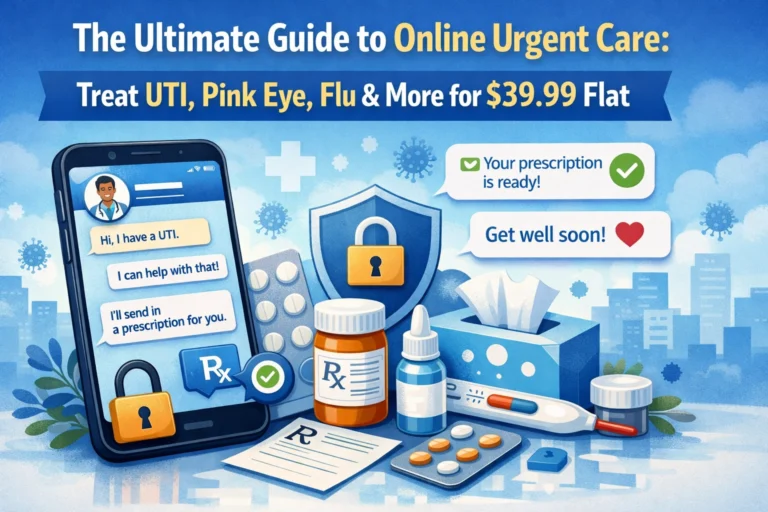 The Ultimate Guide to Online Urgent Care: Treat UTI, Pink Eye, Flu & More for $39.99 Flat