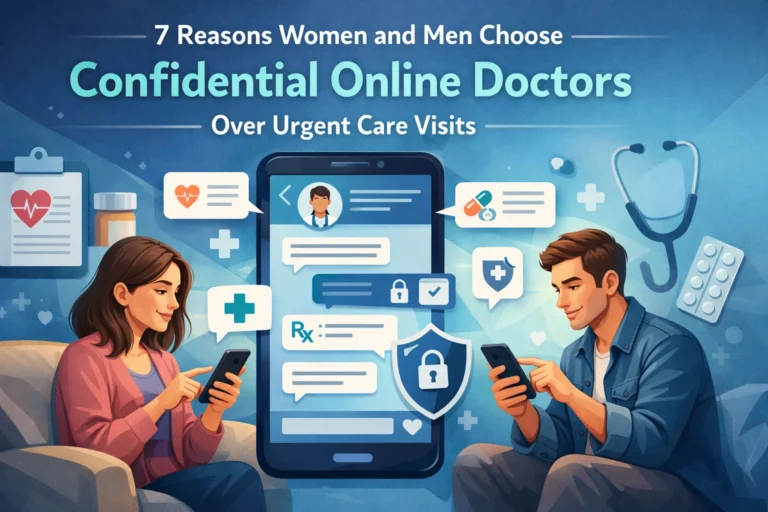 7 Reasons Women and Men Choose Confidential Online Doctors Over Urgent Care Visits