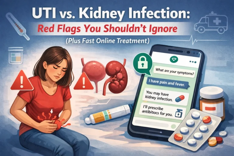 UTI vs. Kidney Infection: Red Flags You Shouldn’t Ignore (Plus Fast Online Treatment)