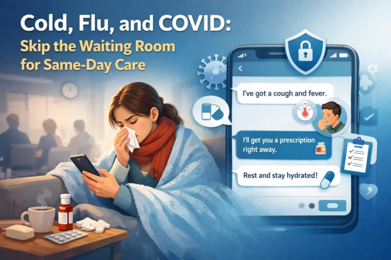Cold, Flu, and COVID: Skip the Waiting Room for Same-Day Care