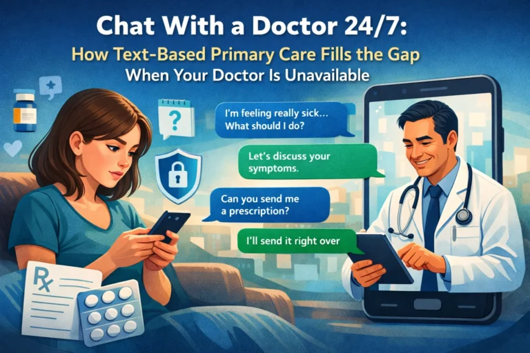 Chat With a Doctor 24/7: How Text-Based Primary Care Fills the Gap When Your Doctor Is Unavailable