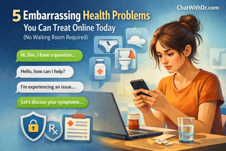 5 Embarrassing Health Problems You Can Treat Online Today (No Waiting Room Required)