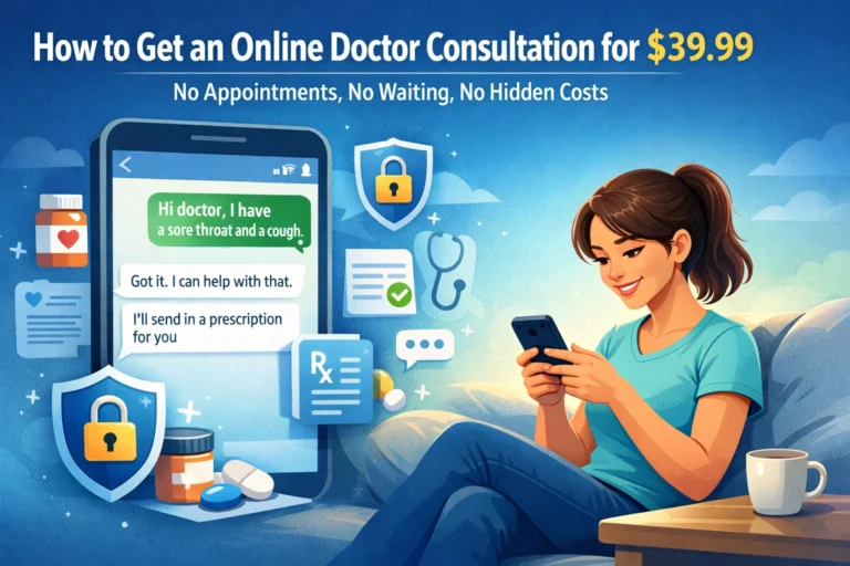 How to Get an Online Doctor Consultation for $39.99 (No Appointments, No Waiting, No Hidden Costs)