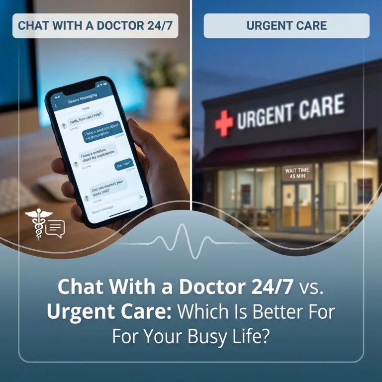 Chat With a Doctor 24/7 vs. Urgent Care: Which Is Better For Your Busy Life?