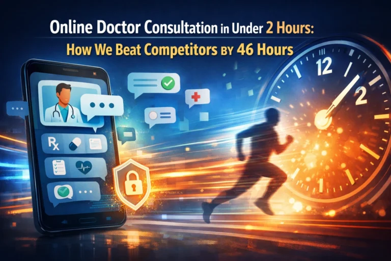 Online Doctor Consultation in Under 2 Hours: How We Beat Competitors by 46 Hours