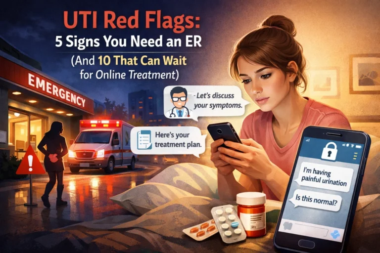 UTI Red Flags: 5 Signs You Need an ER (And 10 That Can Wait for Online Treatment)