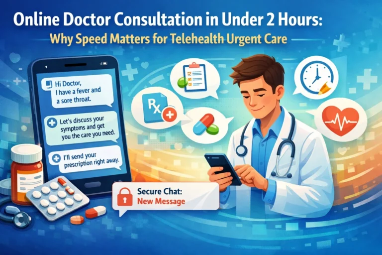 Online Doctor Consultation in Under 2 Hours: Why Speed Matters for Telehealth Urgent Care