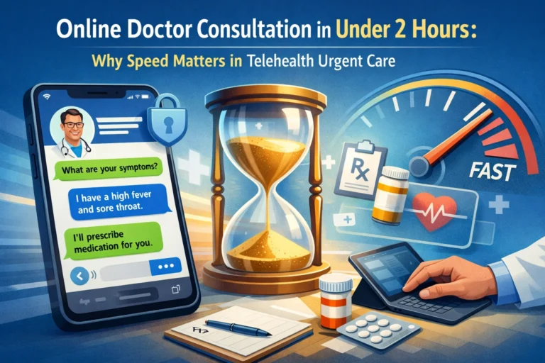 Online Doctor Consultation in Under 2 Hours: Why Speed Matters in Telehealth Urgent Care