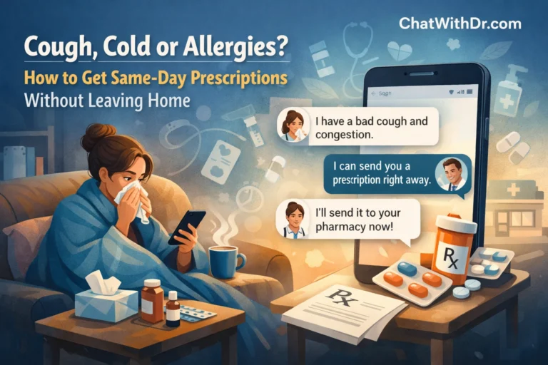 Cough, Cold or Allergies? How to Get Same-Day Prescriptions Without Leaving Home