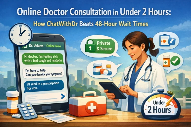 Online Doctor Consultation in Under 2 Hours: How ChatWithDr Beats 48-Hour Wait Times