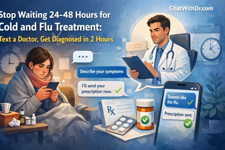 Stop Waiting 24-48 Hours for Cold and Flu Treatment: Text a Doctor, Get Diagnosed in 2 Hours