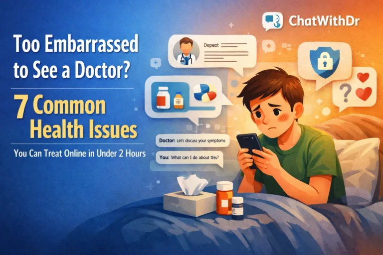 Too Embarrassed to See a Doctor? 7 Common Health Issues You Can Treat Online in Under 2 Hours