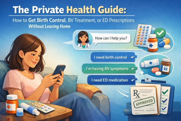 The Private Health Guide: How to Get Birth Control, BV Treatment, or ED Prescriptions Without Leaving Home