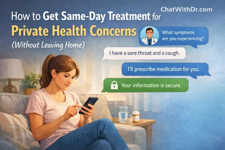 How to Get Same-Day Treatment for Private Health Concerns (Without Leaving Home)
