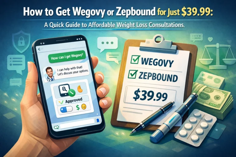 How to Get Wegovy or Zepbound for Just $39.99: A Quick Guide to Affordable Weight Loss Consultations