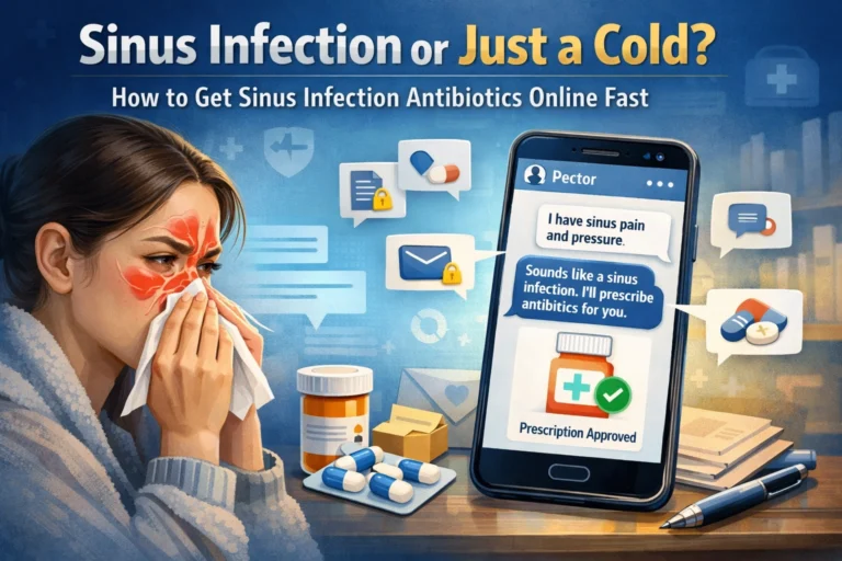 Sinus Infection or Just a Cold? How to Get Sinus Infection Antibiotics Online Fast