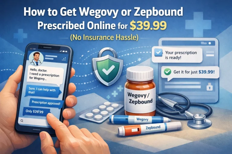 How to Get Wegovy or Zepbound Prescribed Online for $39.99 (No Insurance Hassle)