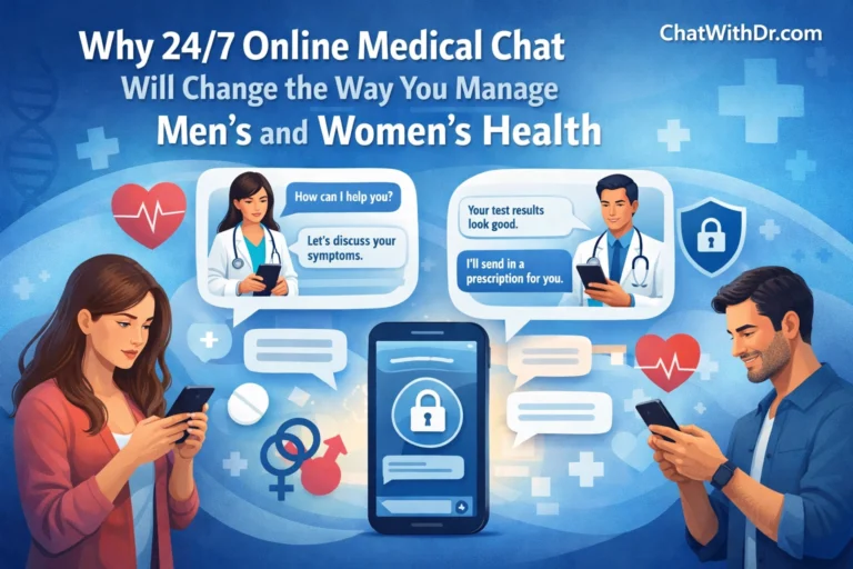 Why 24/7 Online Medical Chat Will Change the Way You Manage Men’s and Women’s Health