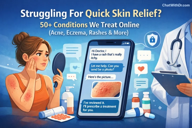 Struggling For Quick Skin Relief? 50+ Conditions We Treat Online (Acne, Eczema, Rashes & More)