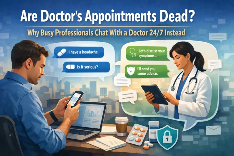 Are Doctor’s Appointments Dead? Why Busy Professionals Chat With a Doctor 24/7 Instead