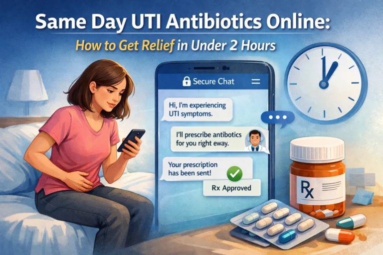 Same Day UTI Antibiotics Online: How to Get Relief in Under 2 Hours