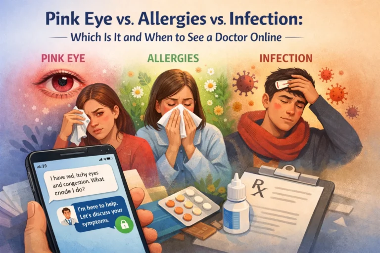 Pink Eye vs. Allergies vs. Infection: Which Is It and When to See a Doctor Online