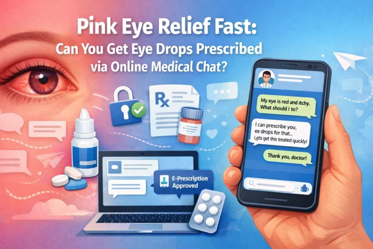 Pink Eye Relief Fast: Can You Get Eye Drops Prescribed via Online Medical Chat?
