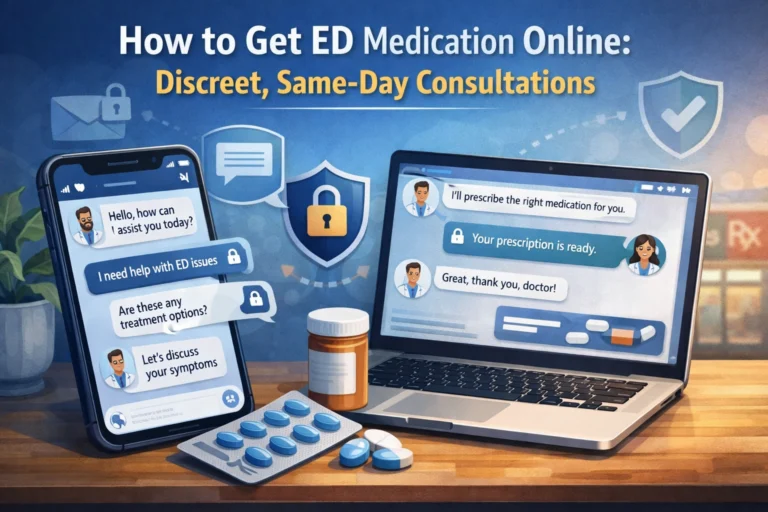 How to Get ED Medication Online: Discreet, Same-Day Consultations