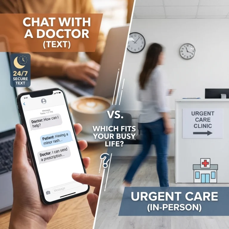 Chat With a Doctor 24/7 vs. Urgent Care: Which Is Better For Your Busy Life?