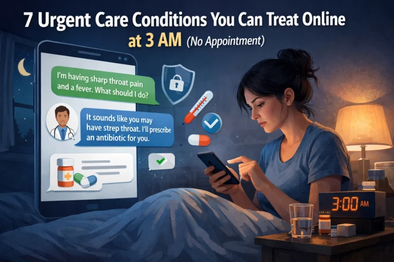 7 Urgent Care Conditions You Can Treat Online at 3 AM (No Appointment)