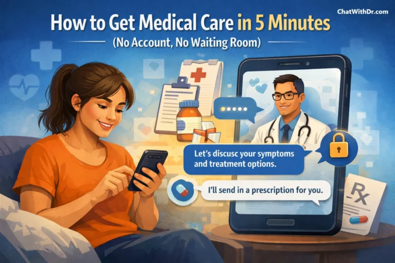 How to Get Medical Care in 5 Minutes (No Account, No Waiting Room)