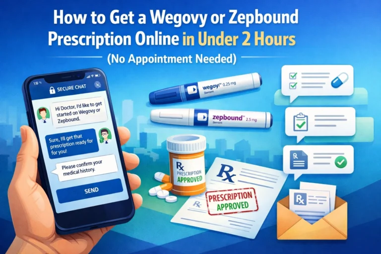 How to Get a Wegovy or Zepbound Prescription Online in Under 2 Hours (No Appointment Needed)