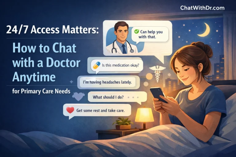 24/7 Access Matters: How to Chat with a Doctor Anytime for Primary Care Needs