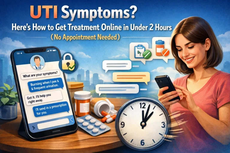 UTI Symptoms? Here’s How to Get Treatment Online in Under 2 Hours (No Appointment Needed)