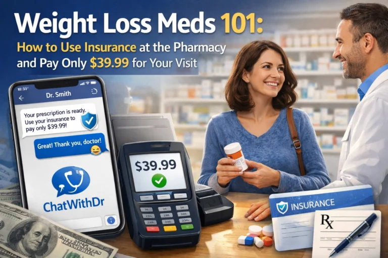Weight Loss Meds 101: How to Use Insurance at the Pharmacy and Pay Only $39.99 for Your Visit
