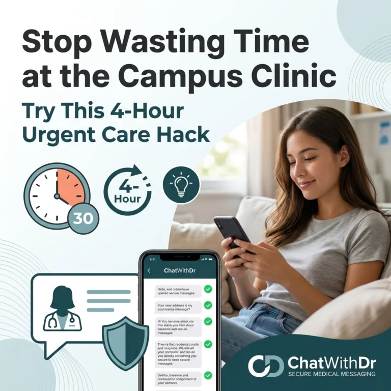 Stop Wasting Time at the Campus Clinic: Try This 4-Hour Urgent Care Hack