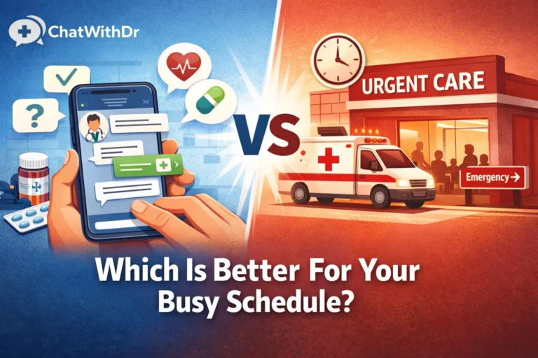 Online Medical Chat vs. Urgent Care: Which Is Better For Your Busy Schedule?