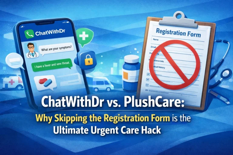 ChatWithDr vs. PlushCare: Why Skipping the Registration Form is the Ultimate Urgent Care Hack