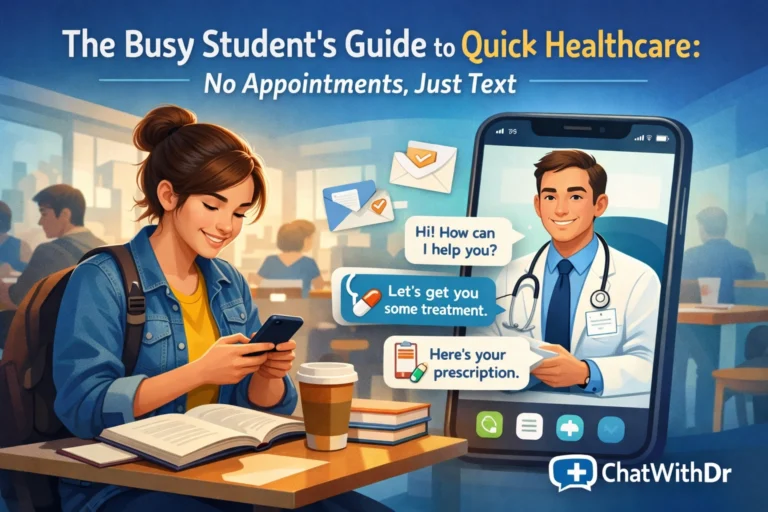 The Busy Student’s Guide to Quick Healthcare: No Appointments, Just Text