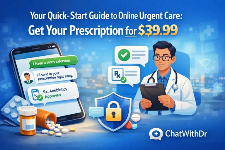 Your Quick-Start Guide to Online Urgent Care: Get Your Prescription for $39.99