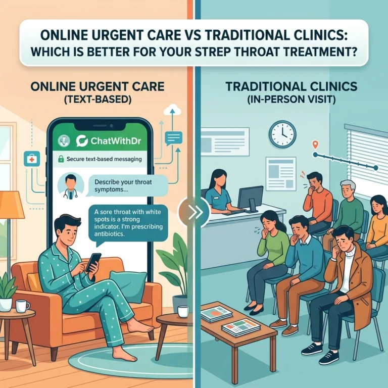 Online Urgent Care Vs Traditional Clinics: Which Is Better For Your Strep Throat Treatment?