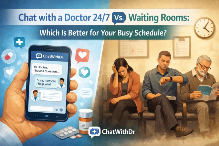Chat with a Doctor 24/7 Vs. Waiting Rooms: Which Is Better for Your Busy Schedule?
