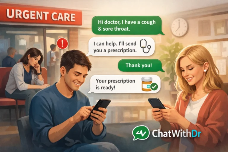Stop Wasting Time at Urgent Care: Chat with a Doctor 24/7 and Get a Prescription Within 4 Hours
