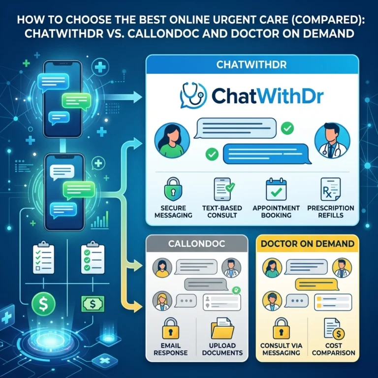 How to Choose the Best Online Urgent Care (Compared): ChatWithDr vs. CallonDoc and Doctor On Demand